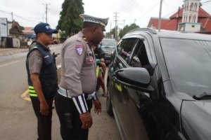 Operasi Patuh Cartenz 2025 kembali digelar oleh Satuan Lalu Lintas Polres Merauke, 70 Kendaraan Terjaring Razia