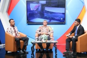 Dialog Interaktif Bahas “Wujudkan Kedamaian di Negeri Kenambai Umbai Reimai” Di Studio 1 TVRI Papua
