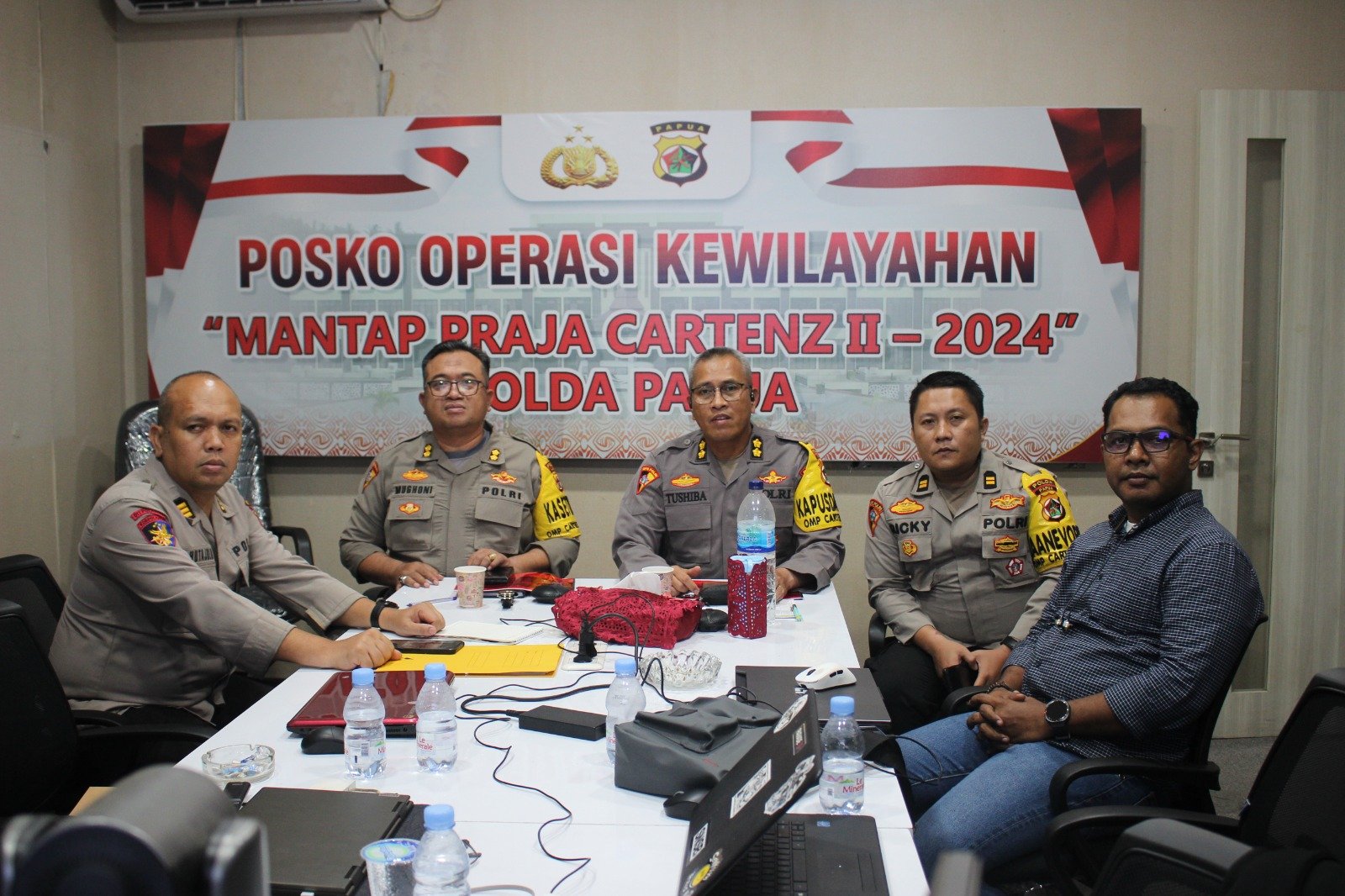 Polda Papua Ikuti Rapat Koordinasi Kesiapan Pemungutan Suara Ulang (PSU) Pilkada 2025 Secara Virtual