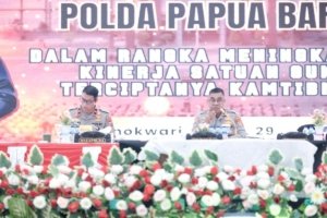 Gelar Operasional Polda Papua Barat Kapolda Apresiasi Strategi Penanganan Kasus Dan Program Ketahanan Pangan