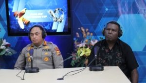 Dialog Interaktif Bahas “Bersama Polri Gaungkan Harmoni ditengah Pilkada Papua” Di Stasiun Pro 1 LPP RRI Jayapura