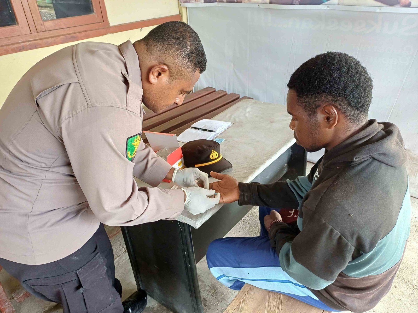 Melayani dengan sepenuh hati Subsatgas Keladi Sagu hadir di Distrik Kenyam, Kab.Nduga Papua Pegunungan