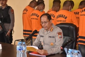 Polda Papua Barat Gelar Konferensi Pers Pengungkapan Tambang Ilegal