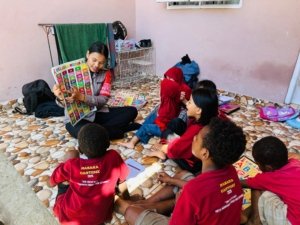Semangat Belajar Anak Putus Sekolah di Jayapura Terus Berkembang, Subsatgas Si Ipar terus hadir
