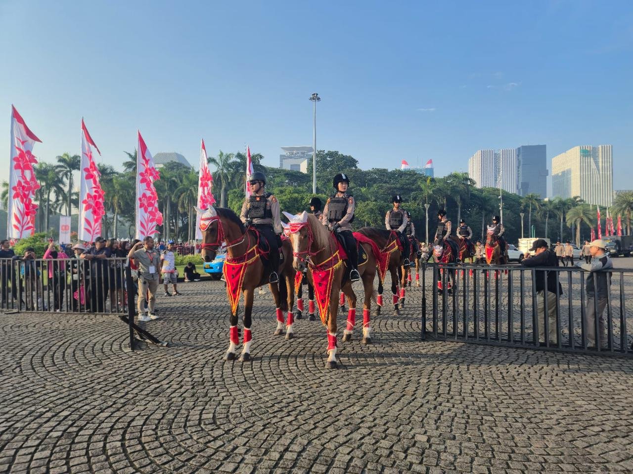 Polri Kerahkan Pasukan Berkuda Turangga untuk Amankan HUT RI ke-80