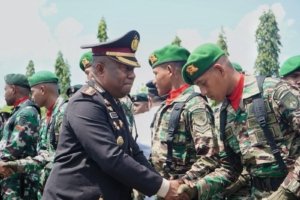 Kapolres Jayapura Hadiri Upacara Peringatan HUT RI ke-80 di Kabupaten Jayapura