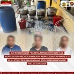 Satuan Resnarkoba Polresta Manokwari berhasil mengungkap produksi minuman keras lokal jenis Cap Tikus (CT)