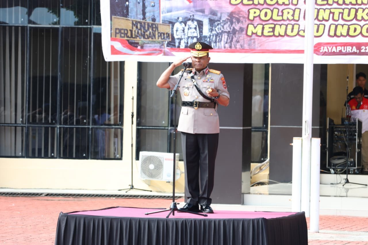 Kapolda Papua Pimpin Upacara Peringatan Hari Juang Polri Tahun 2025