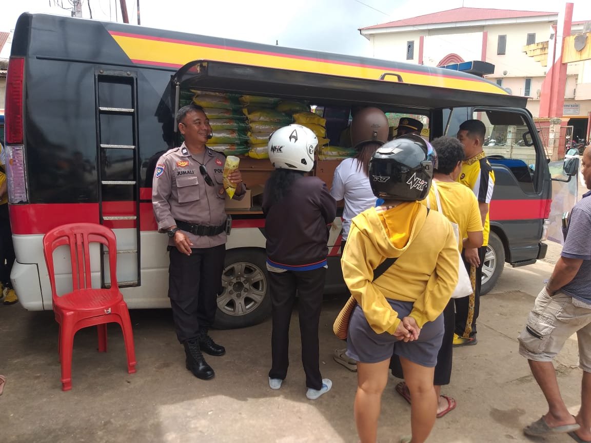 Polres Merauke Kembali Laksanakan Gerakan Pangan Murah Hari ke-10