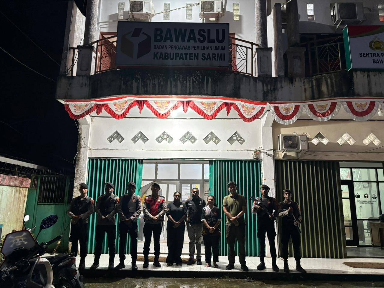 Sat Samapta Polres Sarmi Rutin Gelar Patroli KRYD Pasca Hasil PSU Pleno KPU Papua