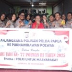 Peringati HUT Polwan ke-77, Polwan Polda Papua Anjangsana ke Purnawirawan