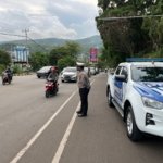Ditlantas Polda Papua Rutin Gelar Strong Point Pagi Hingga Malam Demi Wujudkan Kamseltibcar Lantas