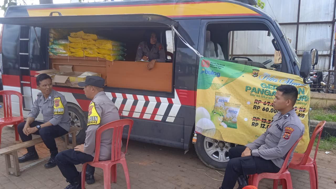 Polres Merauke Gelar Operasi Gerakan Pangan Murah Hari ke-13