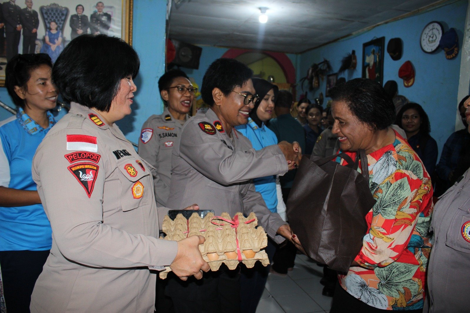 Anjangsana Polwan Polda Papua ke Purnawirawan dalam Rangka HUT ke-77