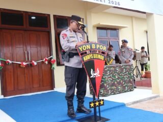 Kapolda Papua Resmikan Barak Siaga Brimob dan Rumah Susun Kompi 2 Batalyon B Pelopor di Merauke