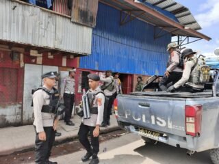 Patroli Polres Tolikara Jaga Stabilitas Kamtibmas di Karubaga Tetap Kondusif