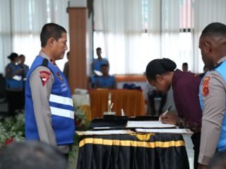 Wakapolda Papua Tegaskan Rekrutmen Polri Bersih dan Transparan dalam Penandatanganan Pakta Integritas T.A. 2026