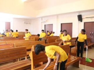 Persiapan Peresmian Gereja Terang Bhara Daksa, Personel Polda Papua Gelar Kurve Bersama dan Gladi