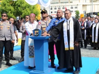 Peresmian Gereja Oikumene Terang Bhara Daksa Polda Papua Perkuat Pembinaan Mental dan Spiritual Personel